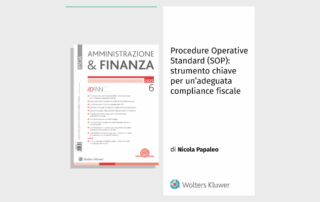 Copertina Amministrazione & Finanza articolo SOP e Compliance Fiscale